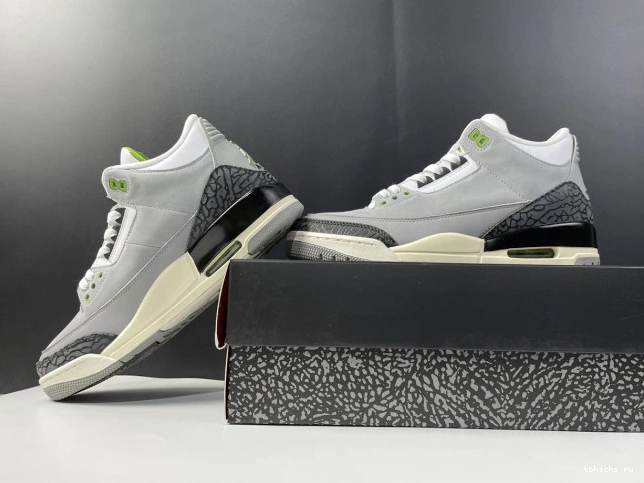Rep TB Air Chlorophyll Jordan 136064-006 Retro 3 0818